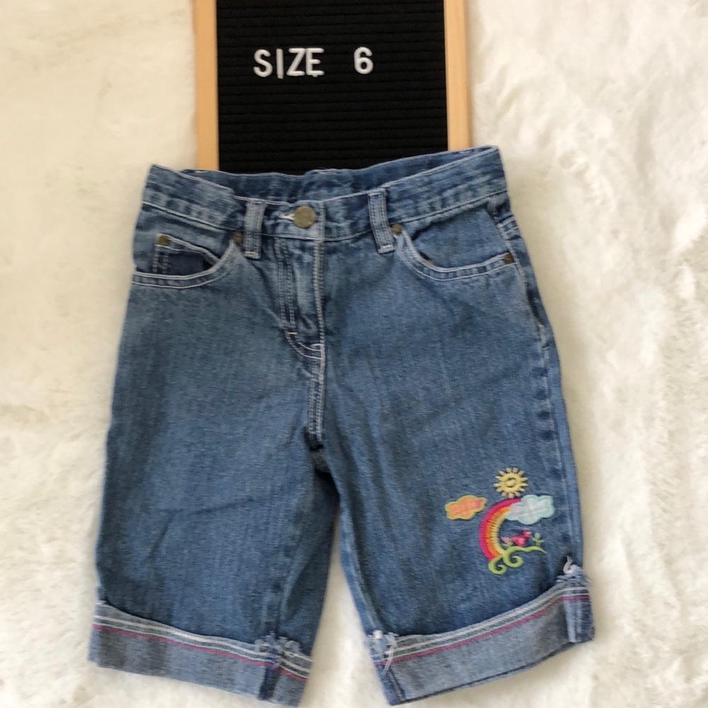 Pixi denim bermuda shorts size 6